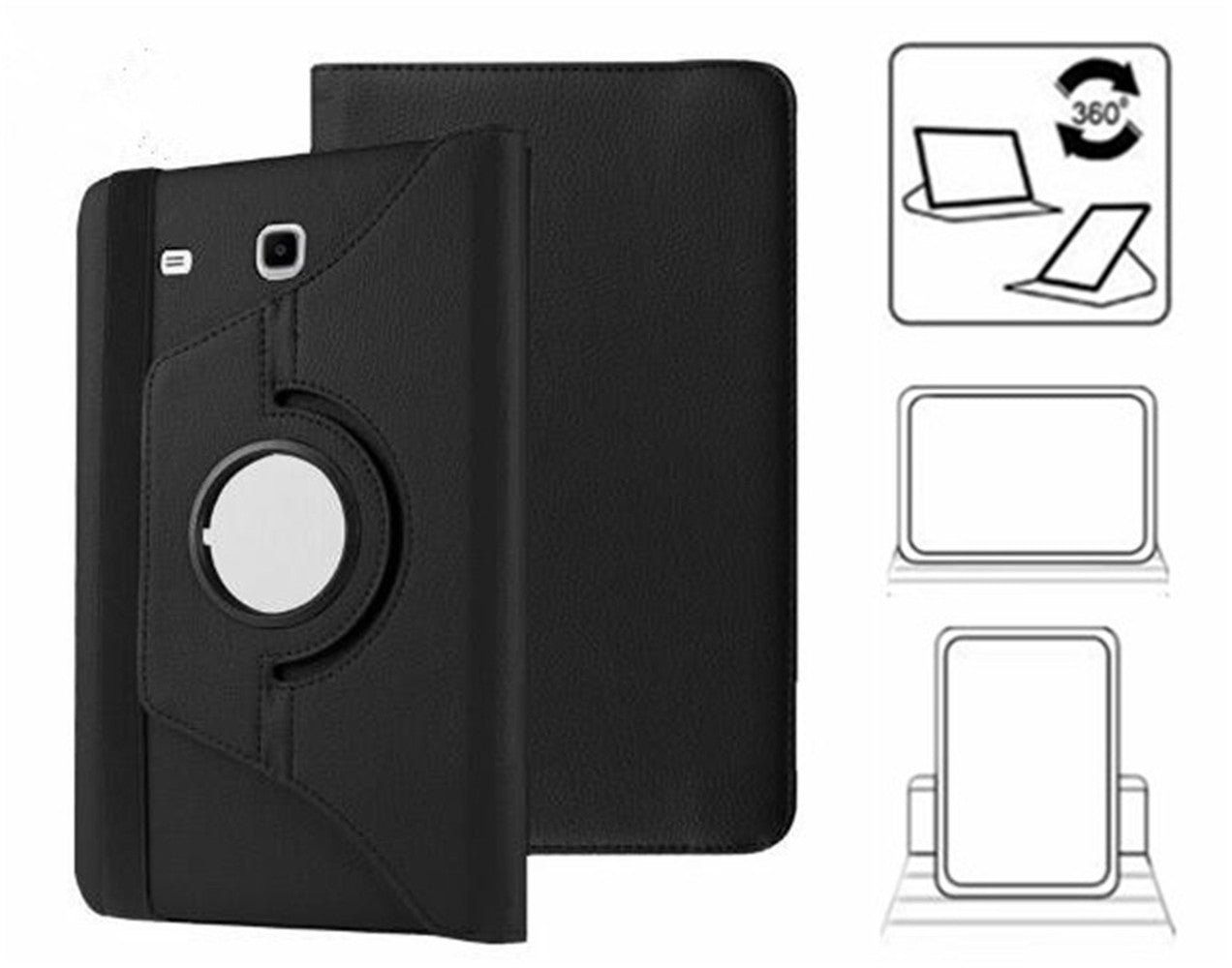 Étui folio rotatif pour tablette Samsung Tab E 8.0 Étui folio rotatif pour tablette Samsung Tab E 8.0